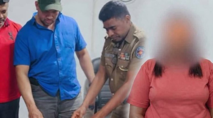 பொலிஸ் அதிகாரி என ஆள்மாறாட்டம் செய்த பெண் விடுதி ஒன்றின் அருகே வைத்து கைது!