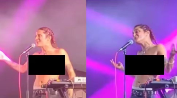 மேடையில் மேலாடையின்றி பாடிய ஃப்ரெஞ்ச் பாடகி: வைரல் வீடியோவுக்குப் பின்னுள்ள உண்மை காரணம்