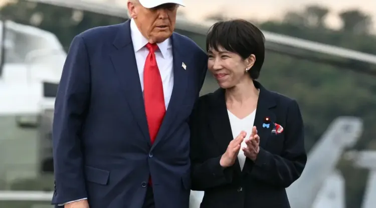 ஜப்பான் தேர்தல் வெற்றி: பிரதமர் சனே தகாய்ச்சிக்கு அமெரிக்க அதிபர் டிரம்ப் வாழ்த்து