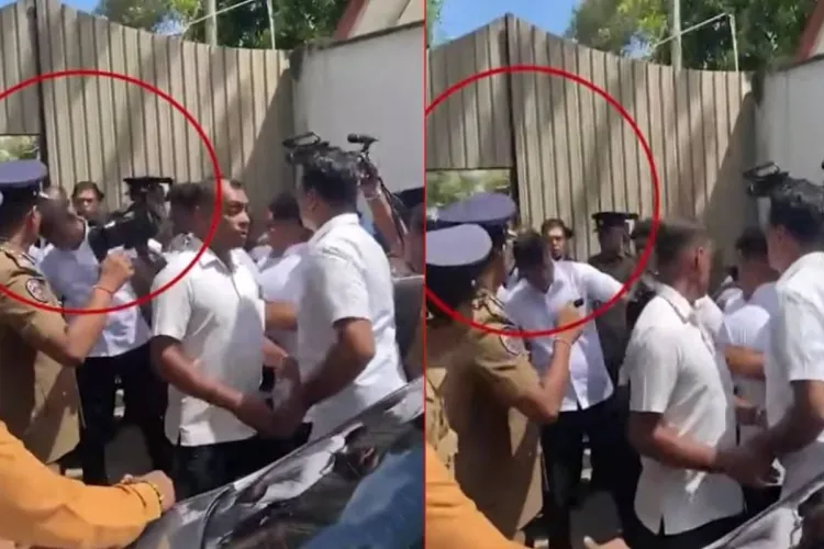 ரணில் விக்ரமசிங்கவின் பாதுகாப்பு அதிகாரியைத் தாக்கிய ஒளிப்பதிவாளர் கைது
